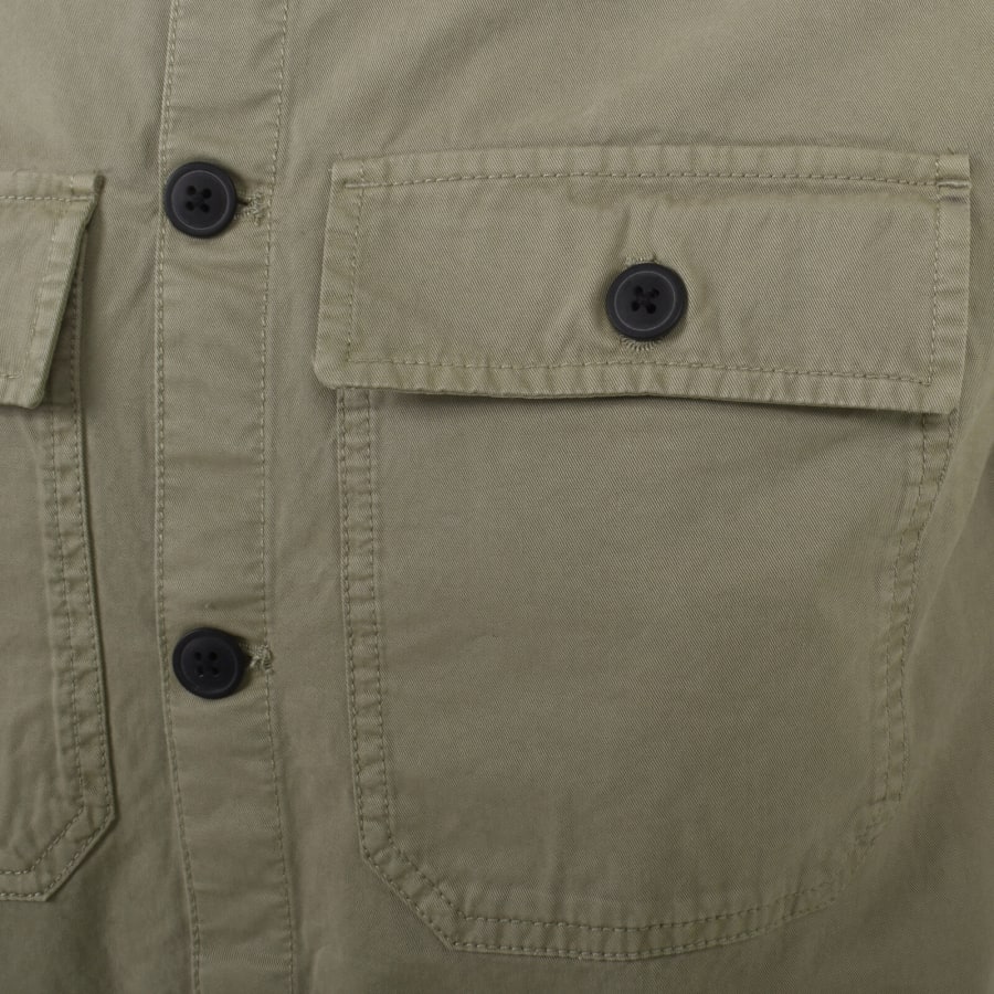 Image number 4 for Barbour International Arlo Overshirt Khaki