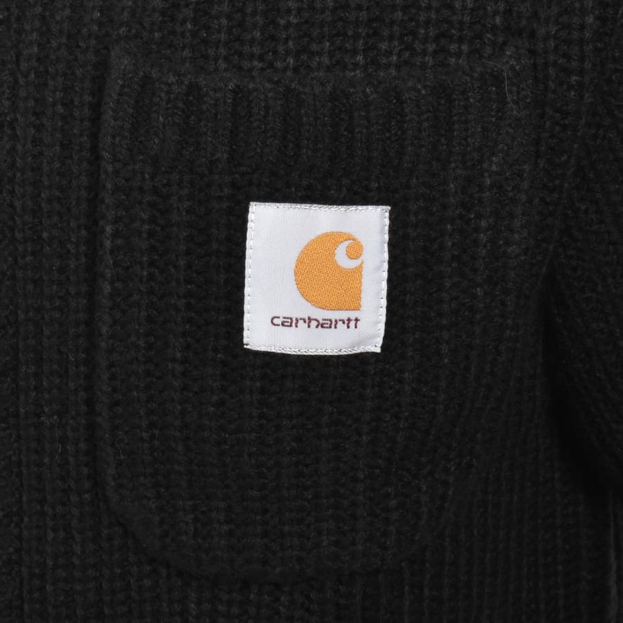 Image number 3 for Carhartt WIP Chore Knit Jacket Black