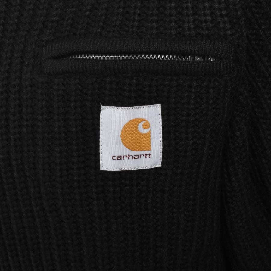 Image number 3 for Carhartt WIP Detroit Half Zip Jumper Black