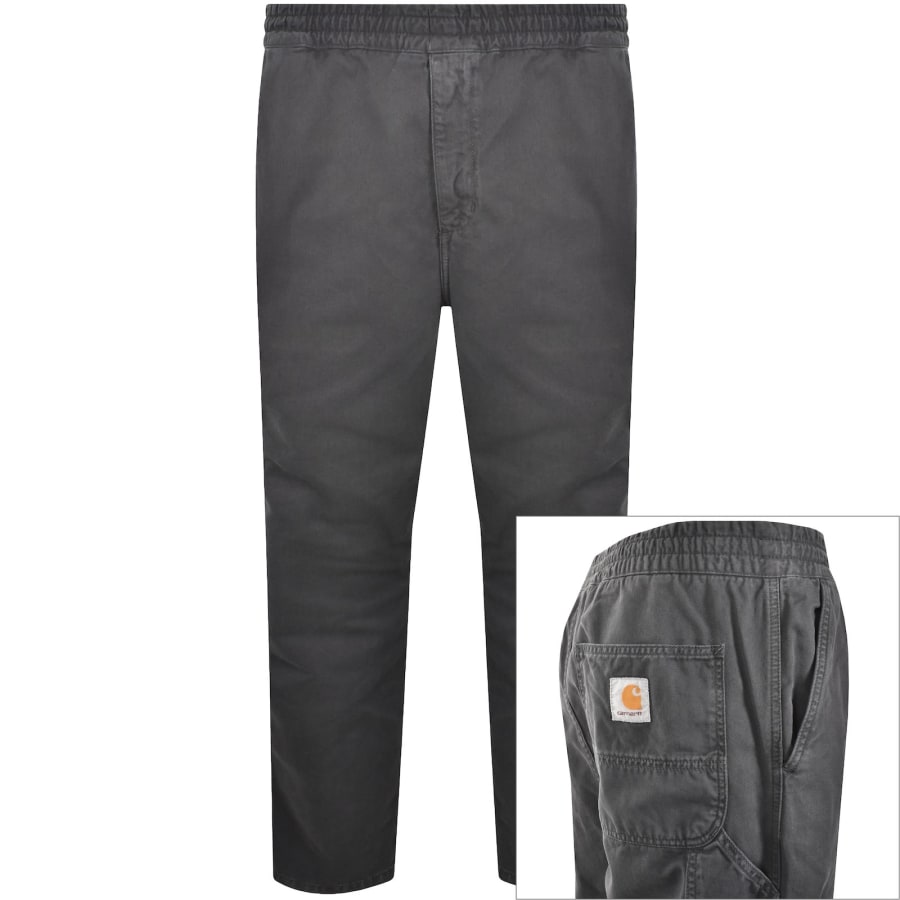 Image number 1 for Carhartt Flint Trousers Graphite Grey