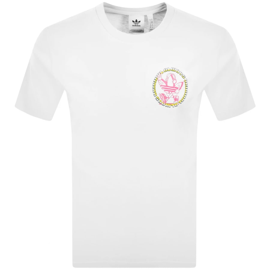 Image number 2 for adidas Originals Graphic T Shirt White