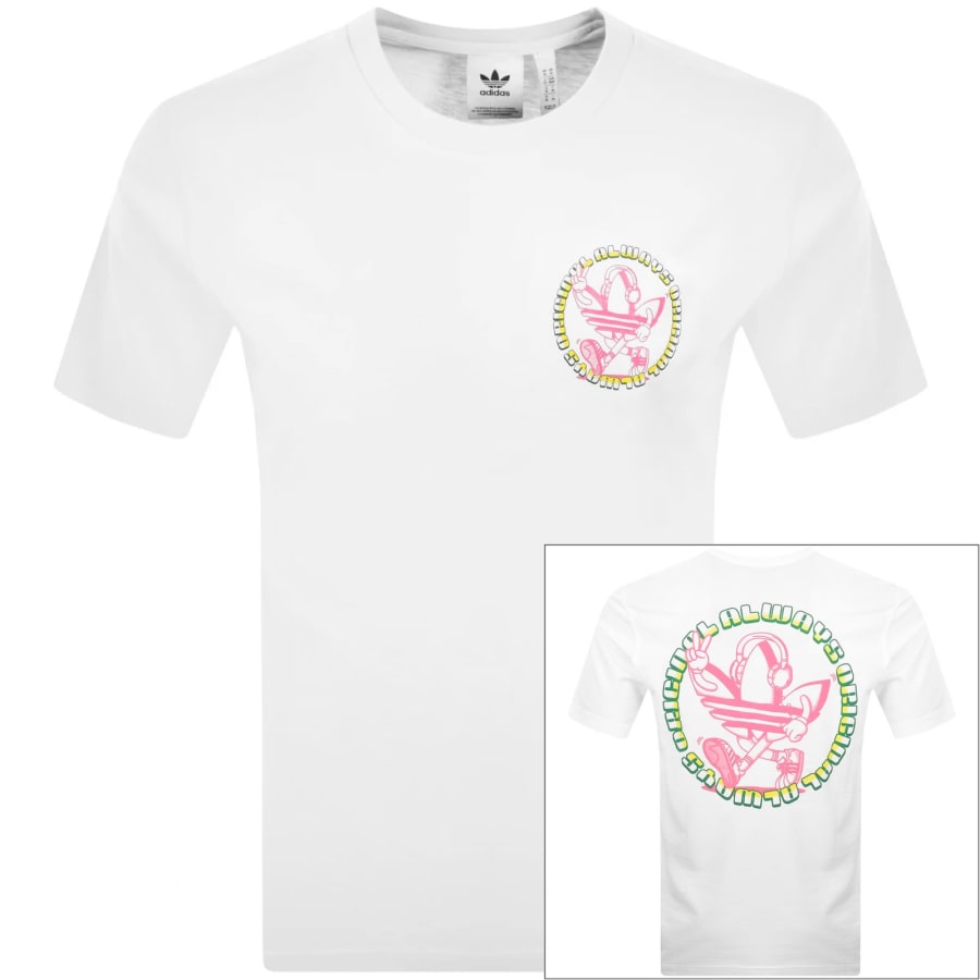 Image number 1 for adidas Originals Graphic T Shirt White