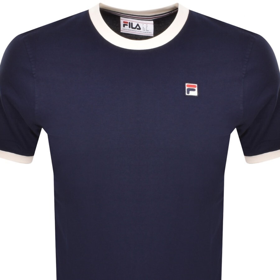 Image number 2 for Fila Marconi Ringer T Shirt Fila Navy