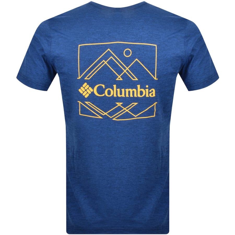 Image number 5 for Columbia Kwick Hike T Shirt Blue