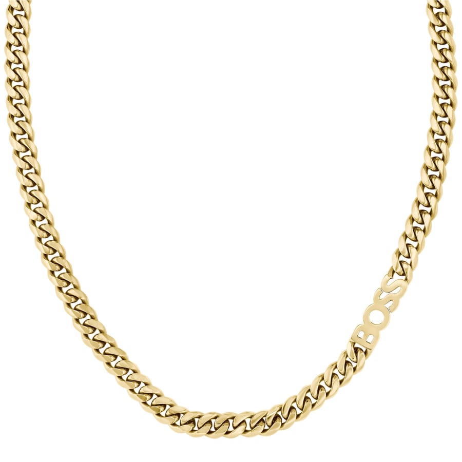 Image number 3 for BOSS Kassy Chain Necklace Gold