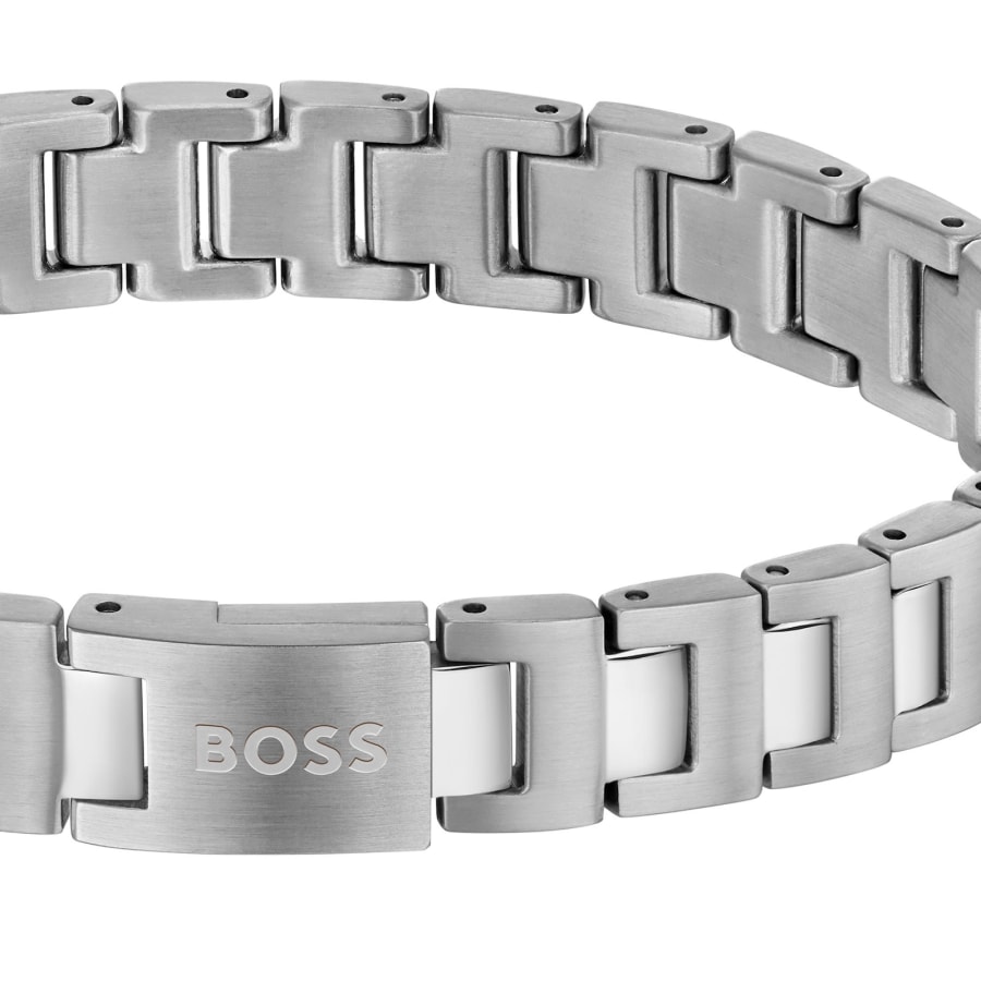 Image number 3 for BOSS Candor Link Bracelet Silver