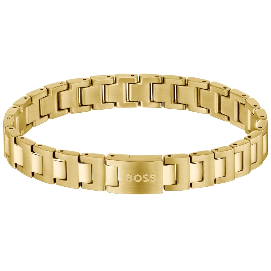 Image number 1 for BOSS Candor Link Bracelet Gold