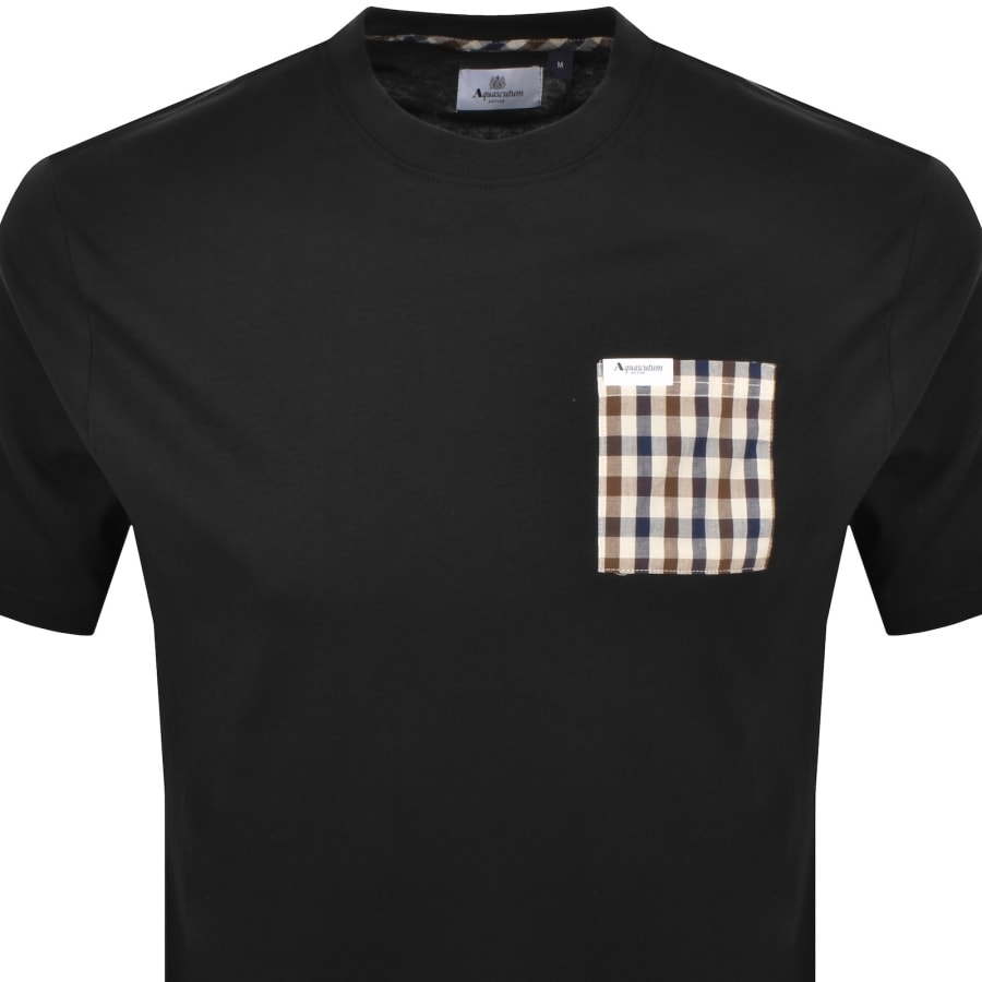 Image number 2 for Aquascutum Active Iconic Pocket T Shirt Black