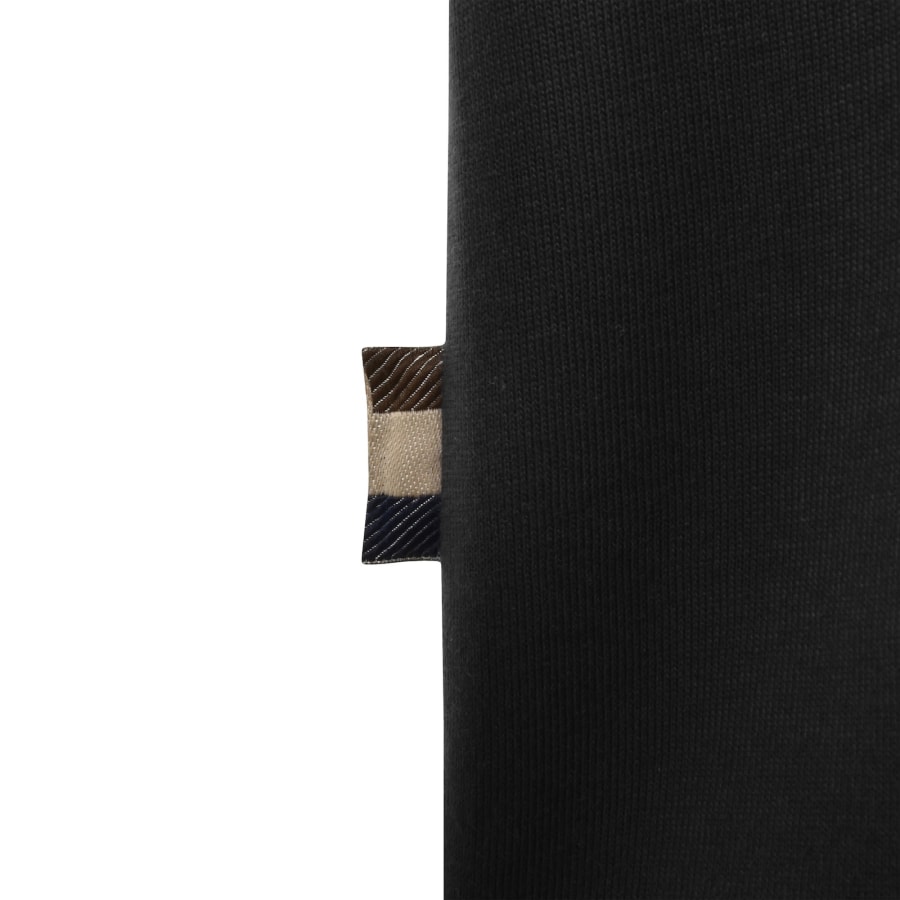 Image number 5 for Aquascutum Club Check Collar Polo T Shirt Black
