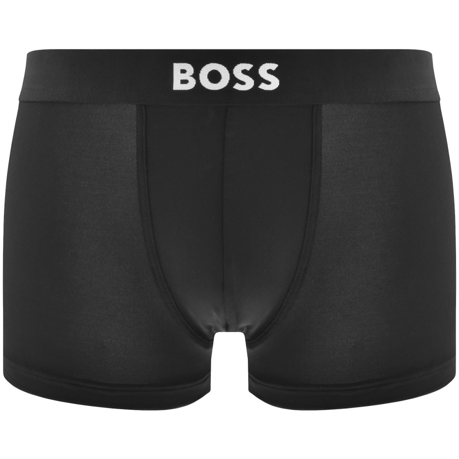 Image number 2 for BOSS Underwear 3 Pack Mirco One Trunks Black