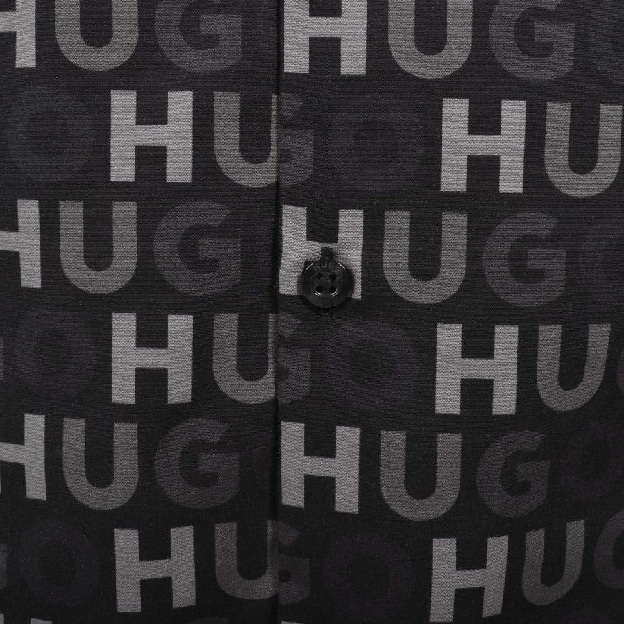 Image number 3 for HUGO Long Sleeved Ermo Shirt Black