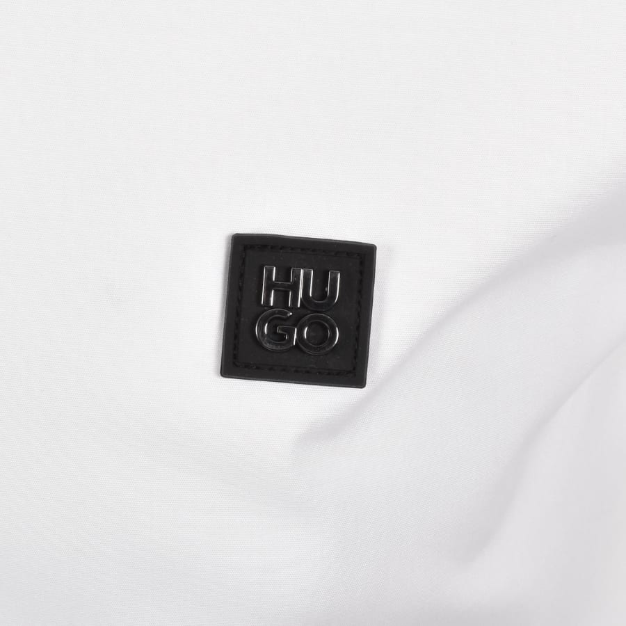 Image number 3 for HUGO Long Sleeved Ermo Shirt White