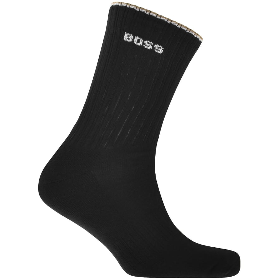 Image number 3 for BOSS 3 Pack Quarter Length Rib Socks