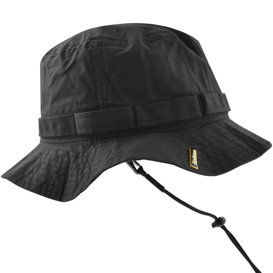 Image number 2 for Barbour Transport Fisherman Bucket Hat Black