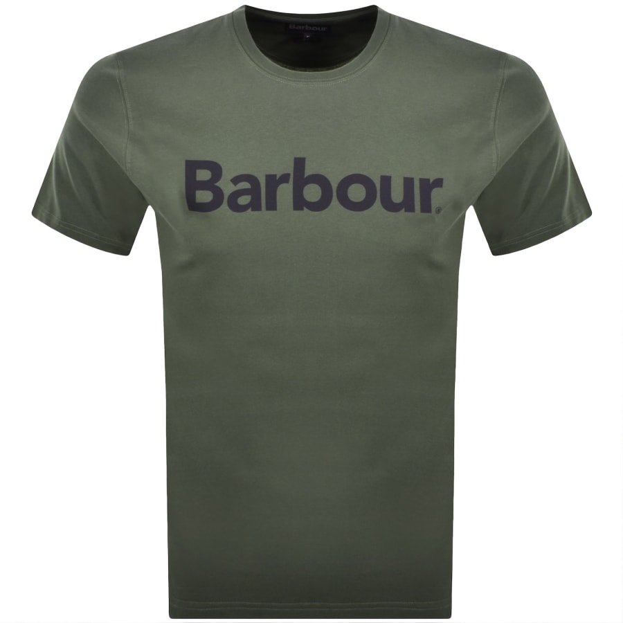 Image number 1 for Barbour Logo T Shirt Green