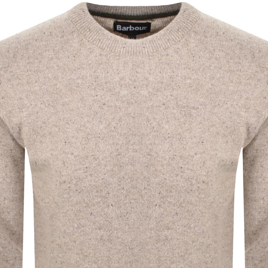 Image number 2 for Barbour Tisbury Knit Jumper Beige