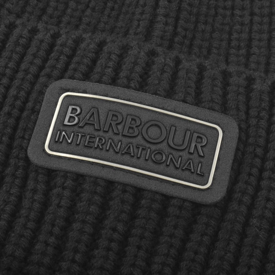 Image number 4 for Barbour International Beanie And Scarf Black