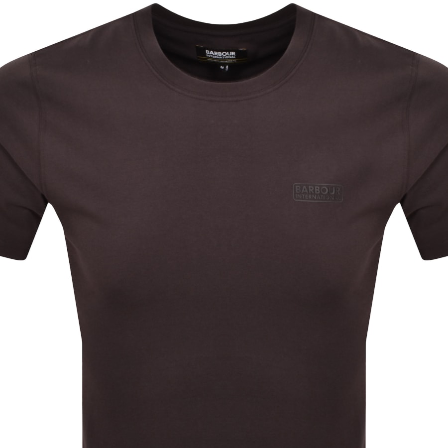 Image number 2 for Barbour International Small Logo T Shirt Burgundy