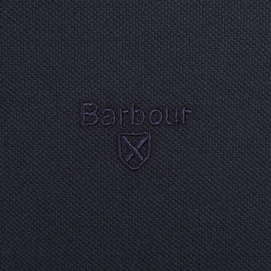 Image number 3 for Barbour Essential Tartan Placket Polo Navy