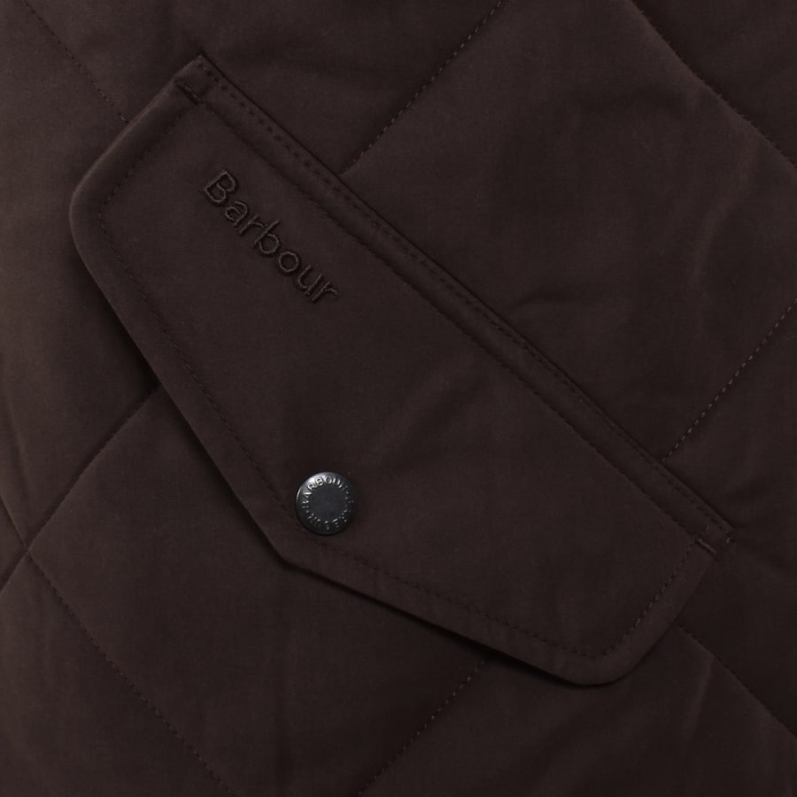 Image number 3 for Barbour City Chelsea Quilted Gilet Brown