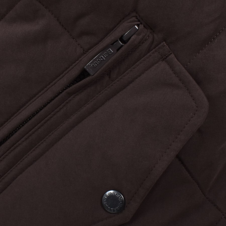 Image number 4 for Barbour City Chelsea Quilted Gilet Brown