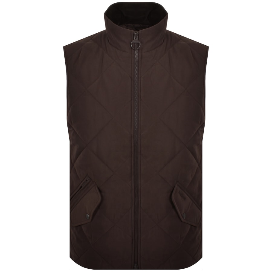 Image number 1 for Barbour City Chelsea Quilted Gilet Brown