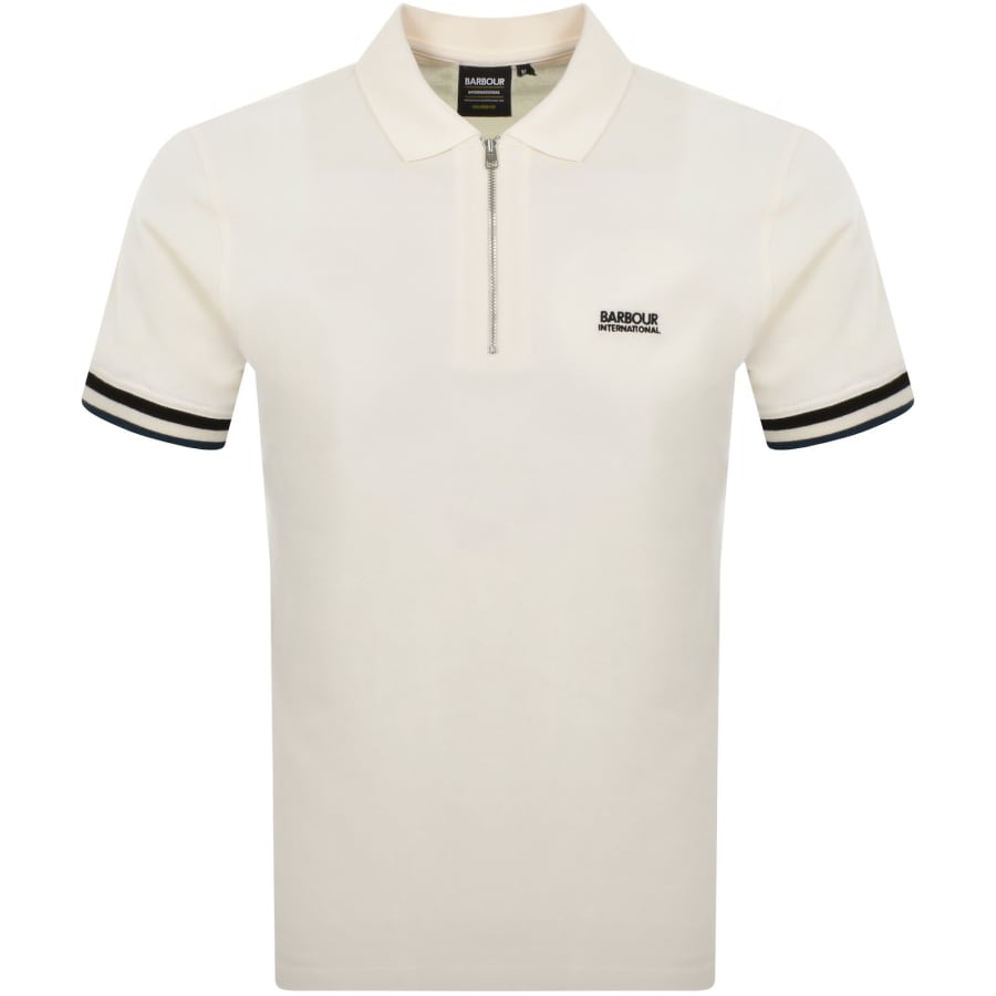 Image number 1 for Barbour International Buxton Polo T Shirt Cream