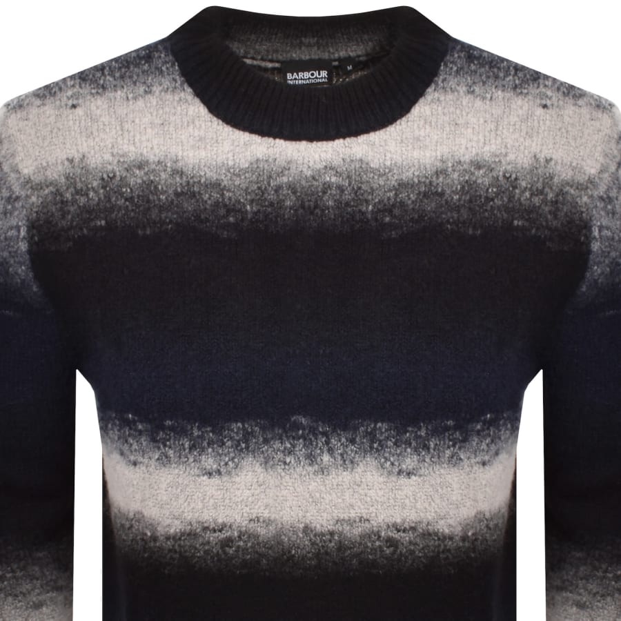 Image number 3 for Barbour International Knitted Sweatshirt Black