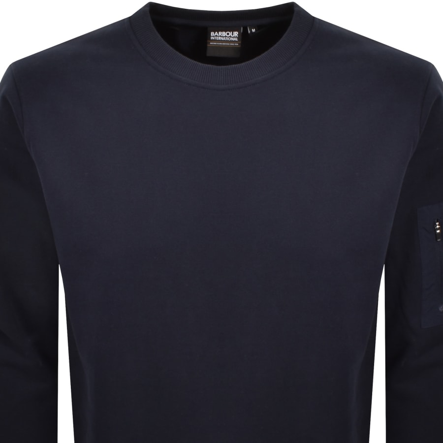 Image number 3 for Barbour International Grip Sweatshirt Navy