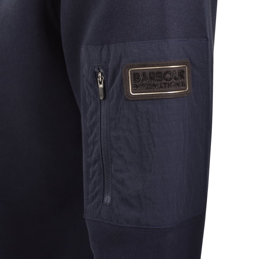 Image number 4 for Barbour International Grip Sweatshirt Navy
