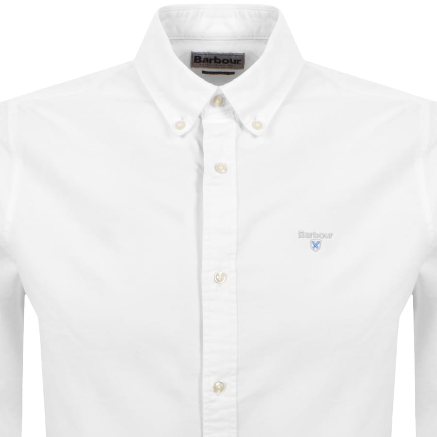 Image number 2 for Barbour Long Sleeved Oxtown Shirt White