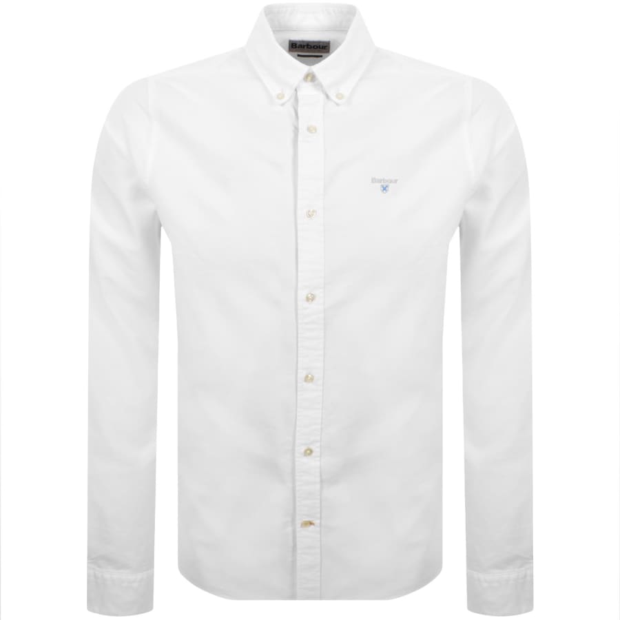 Image number 1 for Barbour Long Sleeved Oxtown Shirt White