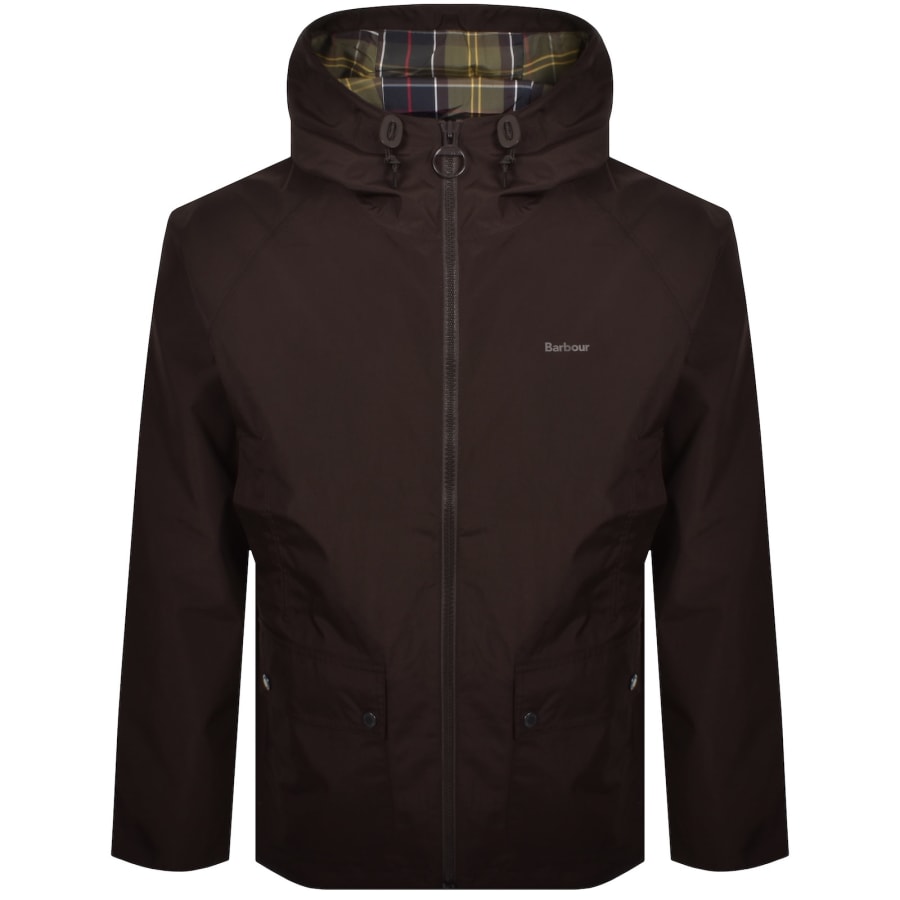 Image number 1 for Barbour Domus Waterproof Jacket Brown