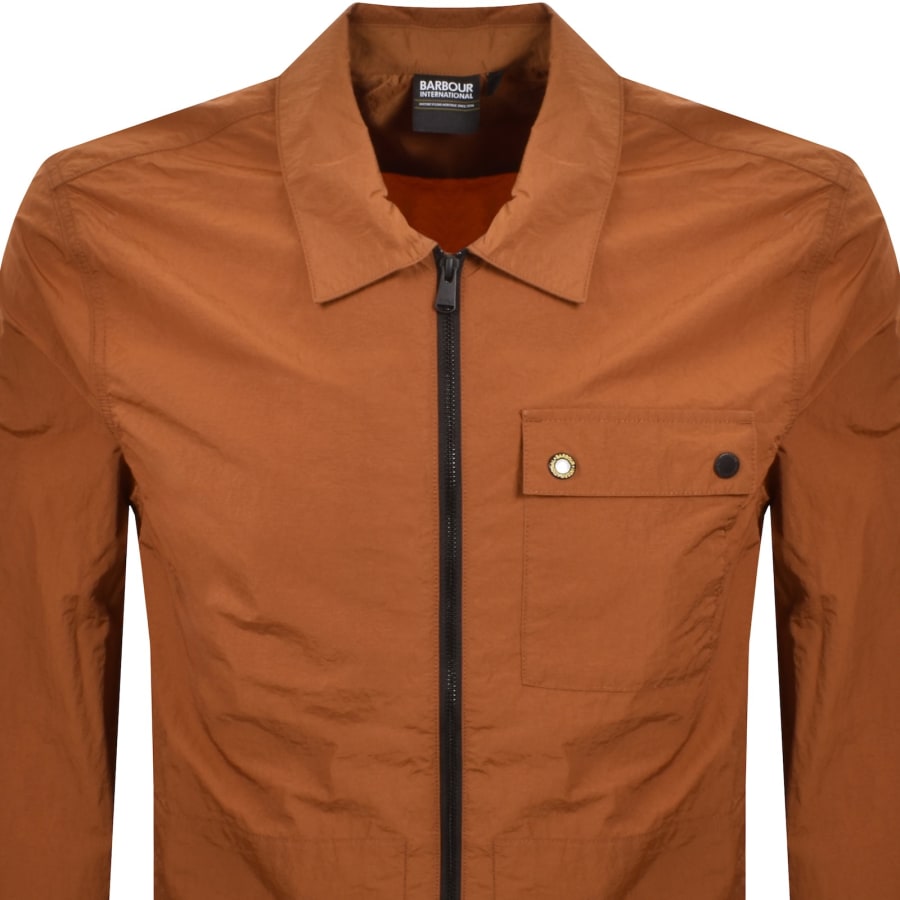 Image number 3 for Barbour International Inline Overshirt Orange