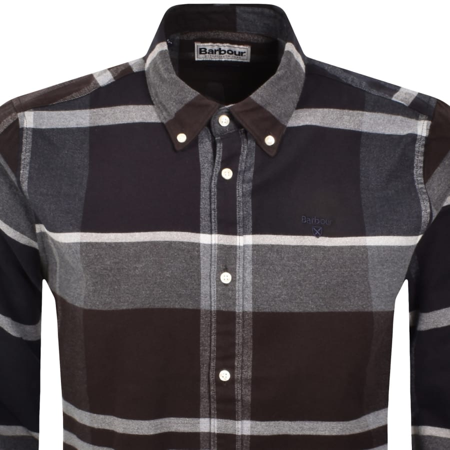 Image number 2 for Barbour Iceloch Long Sleeved Shirt Navy
