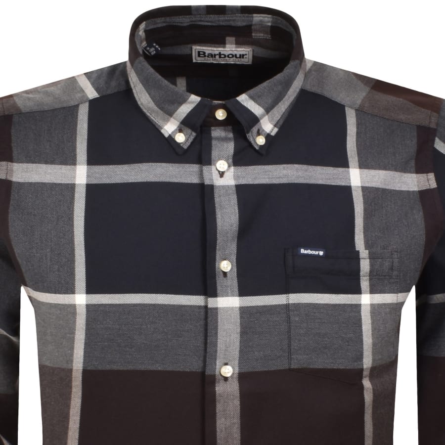 Image number 2 for Barbour Dunoon Tailored Shirt Navy