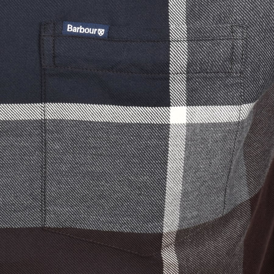 Image number 3 for Barbour Dunoon Tailored Shirt Navy