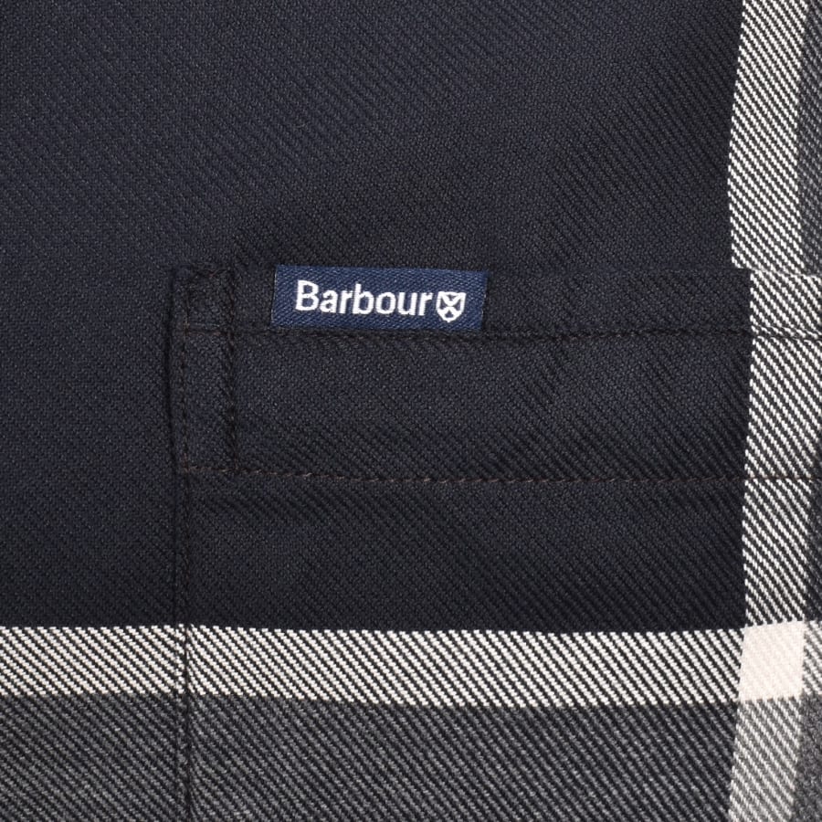 Image number 4 for Barbour Dunoon Tailored Shirt Navy