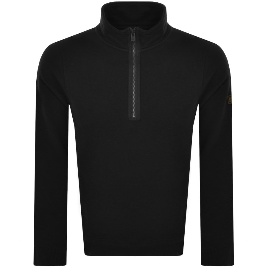 Image number 2 for Barbour International Half Zip Sweatshirt Black