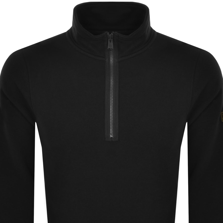 Image number 3 for Barbour International Half Zip Sweatshirt Black