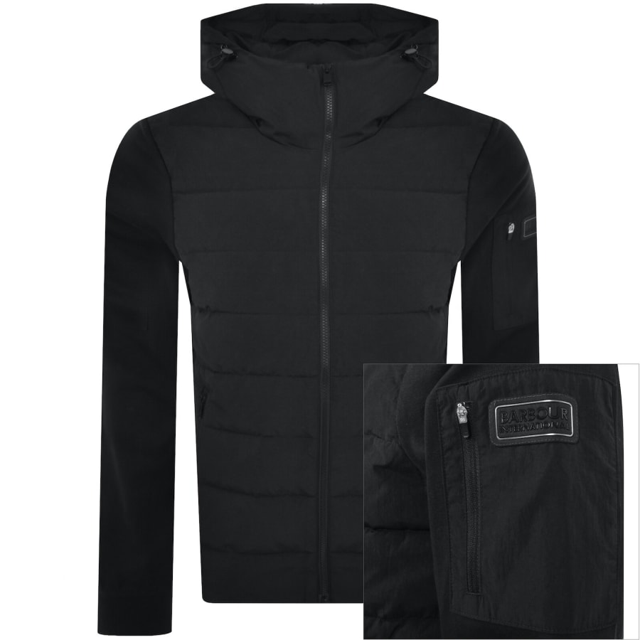 Image number 1 for Barbour International Stanley Quilted Jacket Black