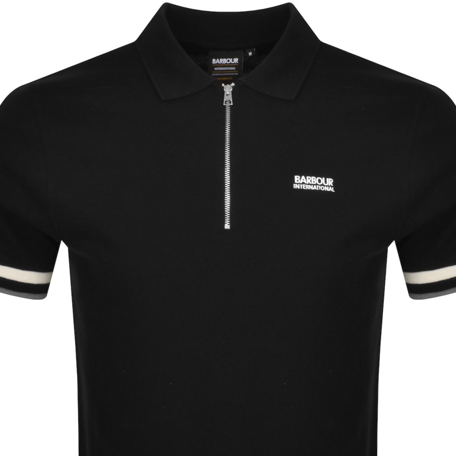 Image number 2 for Barbour International Buxton Polo T Shirt Black