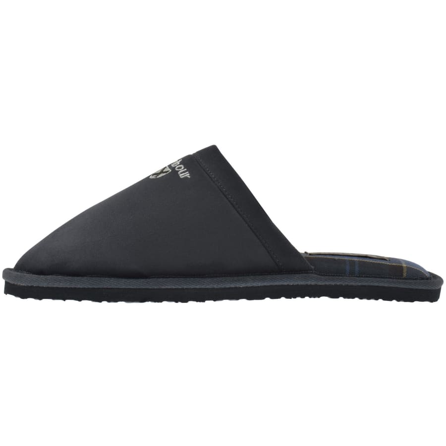 Image number 2 for Barbour Everitt Mule Slippers Navy