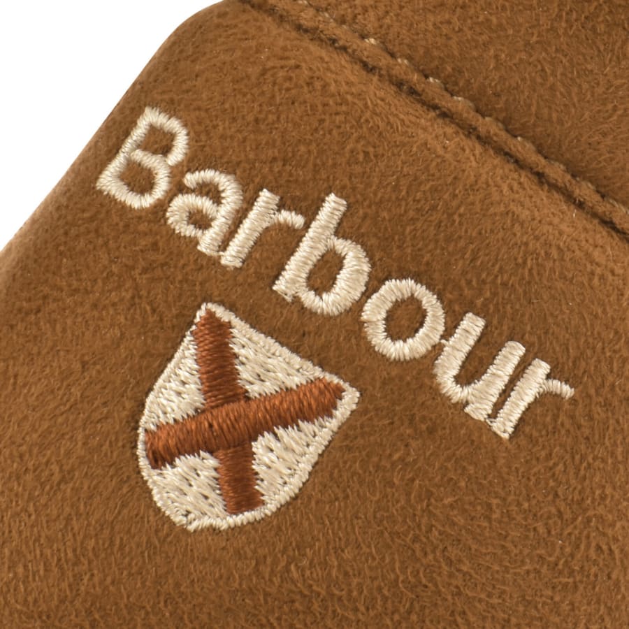 Image number 4 for Barbour Everitt Mule Slippers Brown
