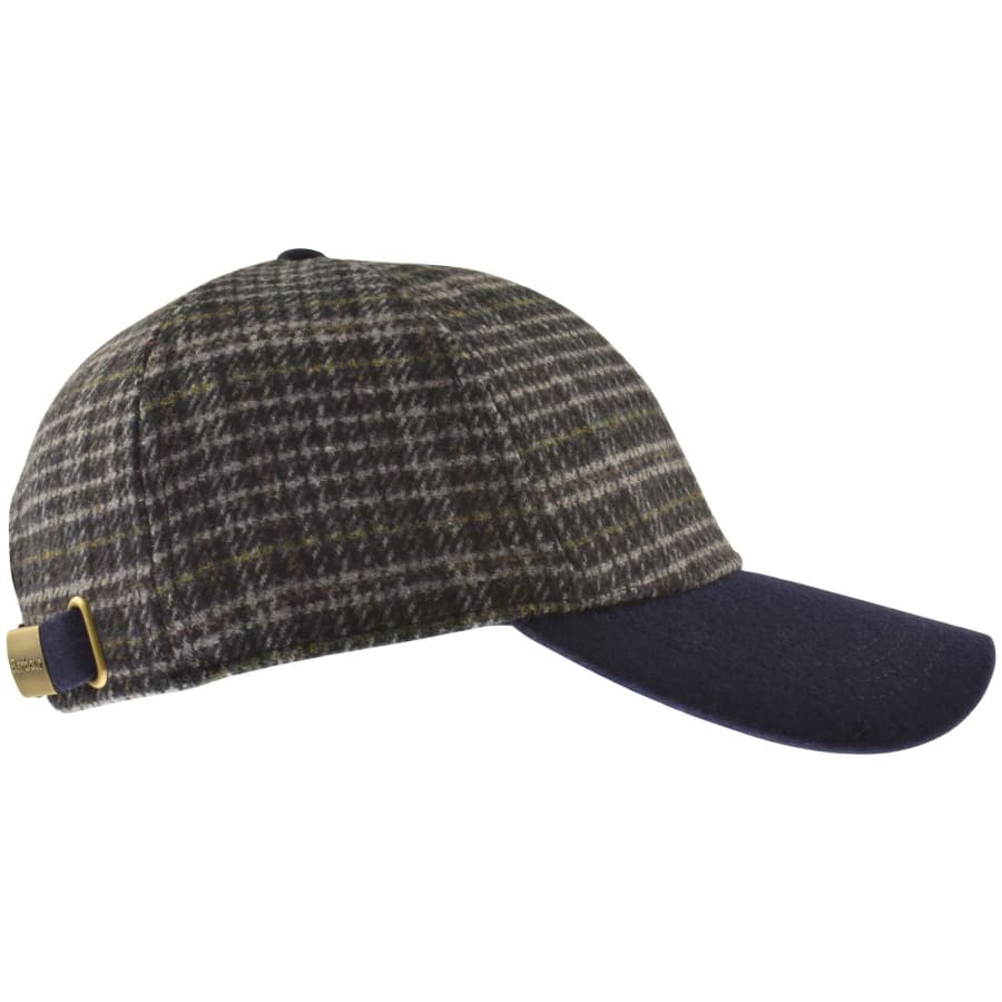 Image number 2 for Barbour Clyde Tartan Cap Navy