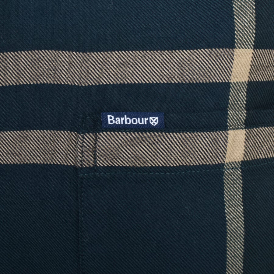 Image number 3 for Barbour Dunoon Check Long Sleeved Shirt Green