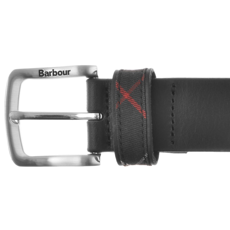 Image number 3 for Barbour Esk Leather Belt Black