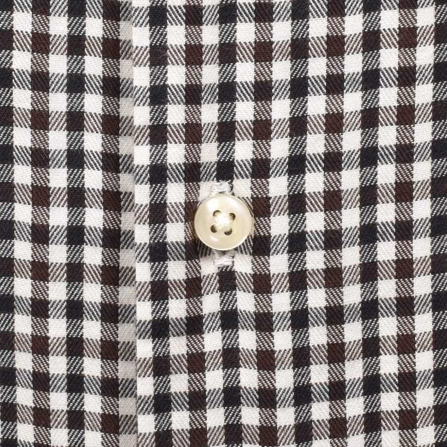 Image number 5 for Barbour Padshaw Gingham Shirt Brown