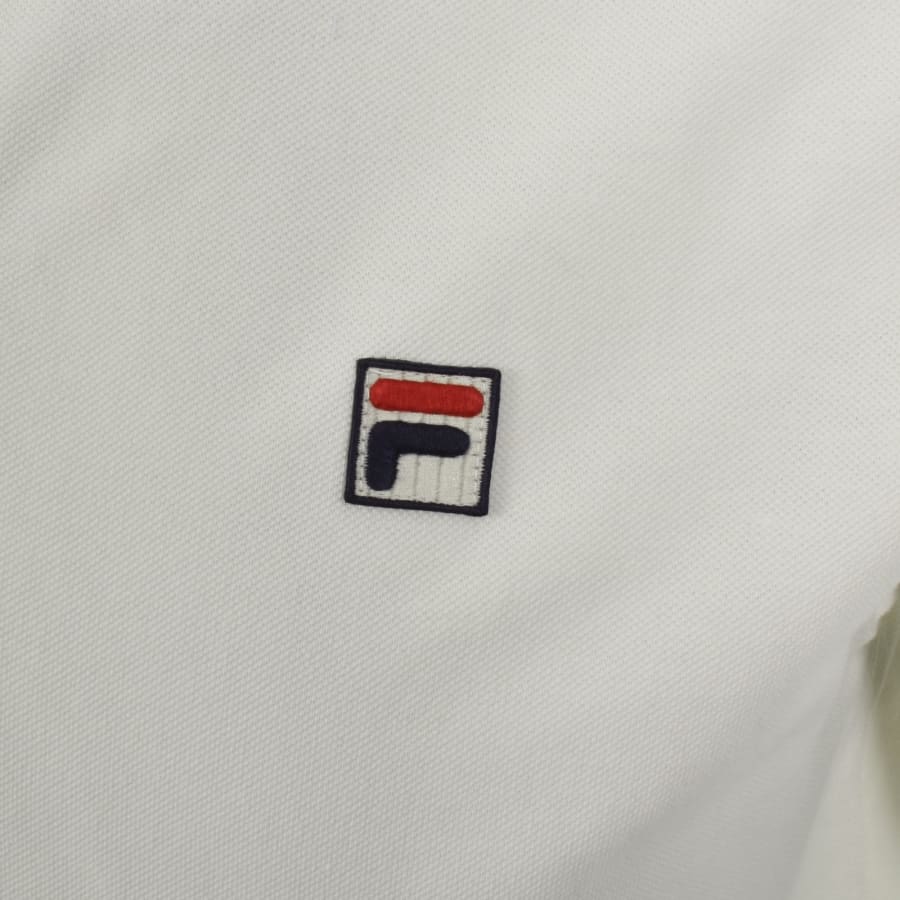 Image number 3 for Fila Cuff Detail Polo Cream