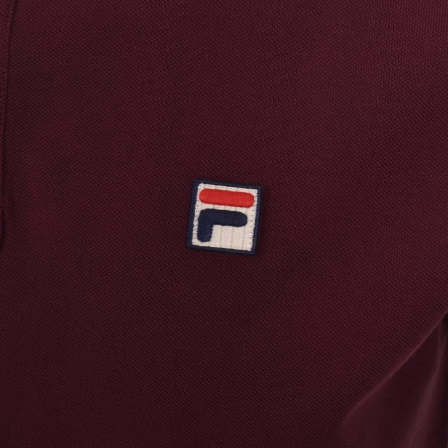 Image number 3 for Fila Cuff Detail Polo Purple